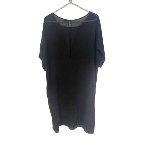 Aritzia Wilfred 100% Silk Black‎ Mini Dress SZ M - Picture 1 of 11